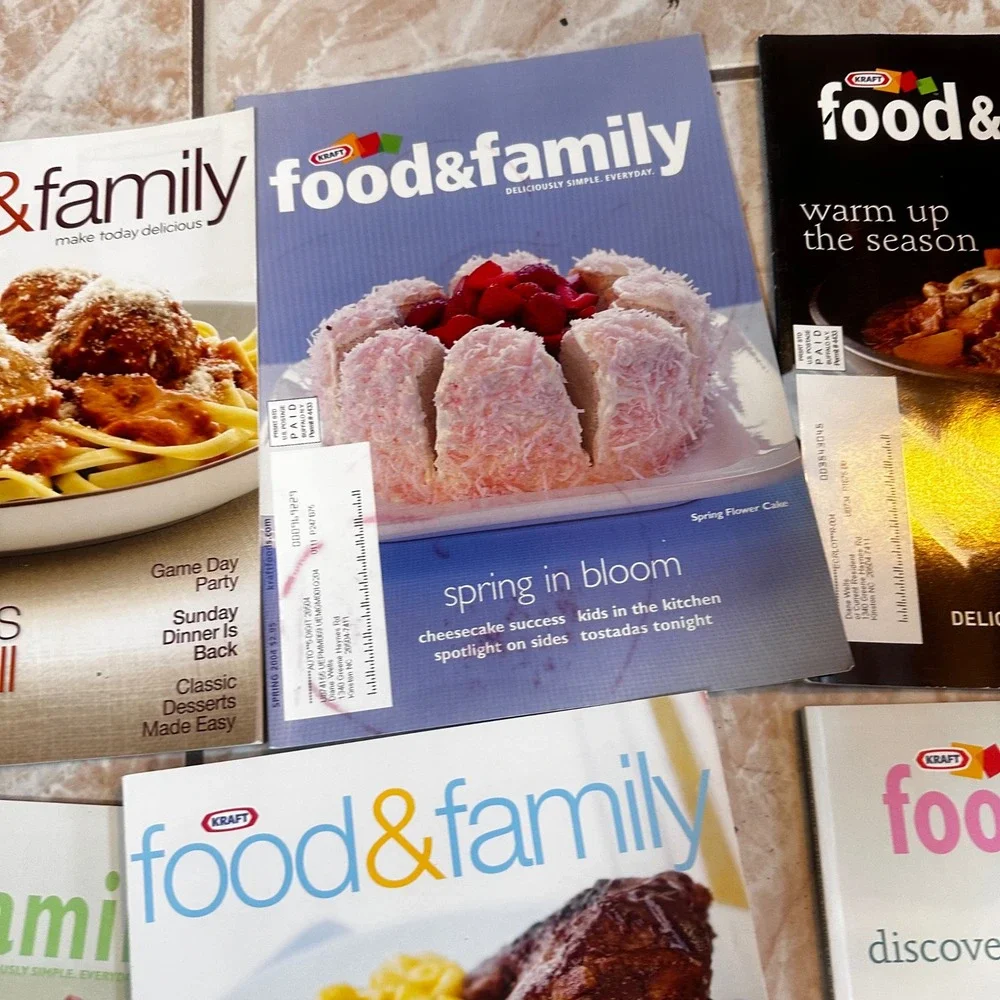 17 Vintage Kraft Food & Family Magazine Lot Holiday Recipes Desserts 2002-2009